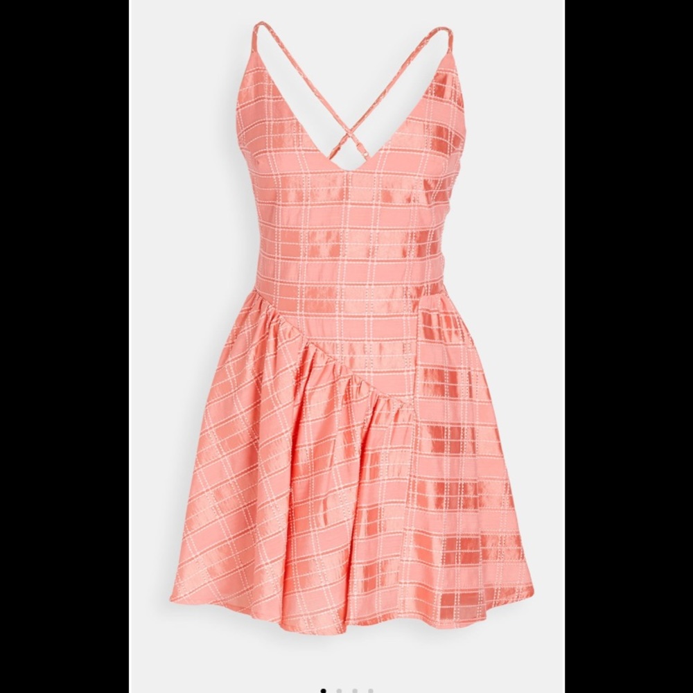 NWT XS Coral Strappy Sun Dress C/MEO Collective